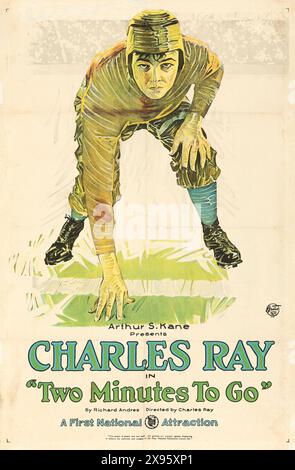 Arthur S. Kane présente Charles Ray in Two minutes to Go (First National, 1921) - affiche de film vintage Banque D'Images