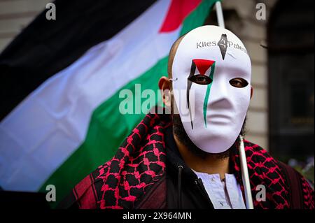 27 avril 2024 Marche de Londres Pro Palestine Banque D'Images