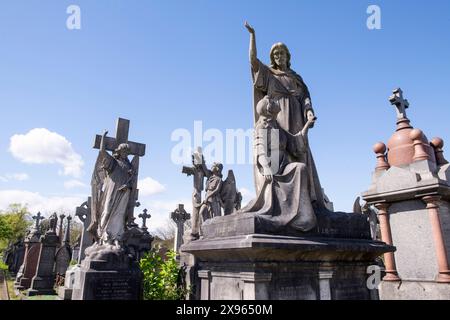 Cimetière Church (Rock) à Nottingham, Nottinghamshire Angleterre Royaume-Uni Banque D'Images