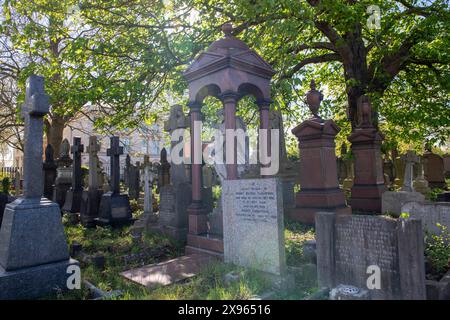 Cimetière Church (Rock) à Nottingham, Nottinghamshire Angleterre Royaume-Uni Banque D'Images