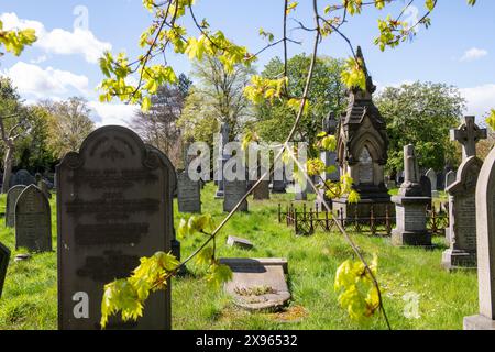 Cimetière Church (Rock) à Nottingham, Nottinghamshire Angleterre Royaume-Uni Banque D'Images