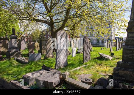 Cimetière Church (Rock) à Nottingham, Nottinghamshire Angleterre Royaume-Uni Banque D'Images