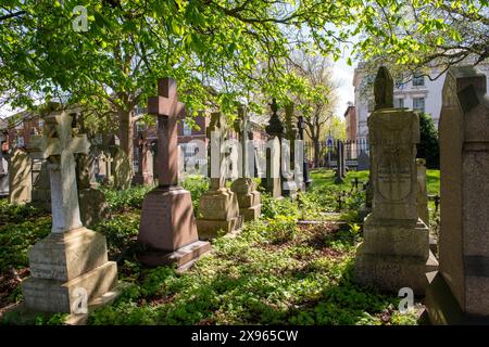 Cimetière Church (Rock) à Nottingham, Nottinghamshire Angleterre Royaume-Uni Banque D'Images