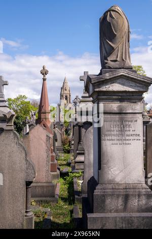 Cimetière Church (Rock) à Nottingham, Nottinghamshire Angleterre Royaume-Uni Banque D'Images