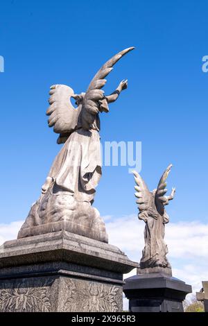 Cimetière Church (Rock) à Nottingham, Nottinghamshire Angleterre Royaume-Uni Banque D'Images