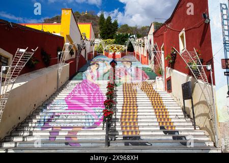 La Escalera Ancha, Atlixco, Pueblos Magicos, État de Puebla, Mexique, Amérique du Nord Banque D'Images