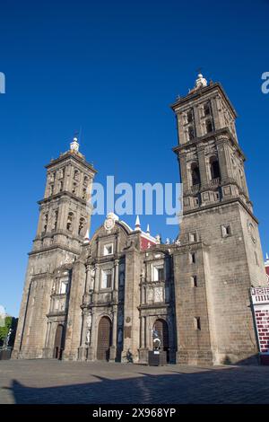 Cathédrale notre-Dame de l'Immaculée conception, 1649, Centre historique, site du patrimoine mondial de l'UNESCO, Puebla, État de Puebla, Mexique, Amérique du Nord Banque D'Images