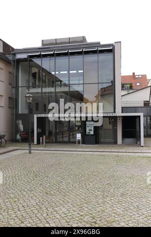 DAS Haus der Brandenburgisch-Preußischen Geschichte im Kutschstall am Neuen Markt in Potsdam, 29. Mai 2024. Mitte Juni soll das Haus in Brandenburg Museum für Zukunft, Gegenwart und Geschichte umbenannt werden. Umbenennung Haus der Brandenburgisch-Preußischen Geschichte *** la Maison de l'histoire de Brandebourg-Prusse dans le Kutschstall à Neuer Markt à Potsdam, 29 mai 2024 à la mi-juin, la maison sera rebaptisée Musée de Brandebourg pour l'avenir, le présent et l'histoire Renommer la Maison de l'histoire de Brandebourg-Prusse Banque D'Images