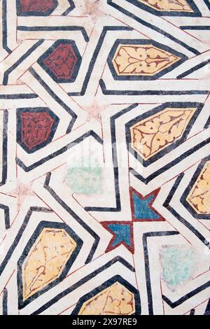 Mosaïque multicolore aux formes géométriques abstraites. Banque D'Images