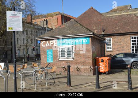 Princes Pantry Cafe et Sandwich Shop. Prince Street, Bristol, Angleterre, Royaume-Uni. Banque D'Images