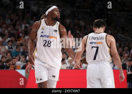 Madrid, Espagne. 29 mai 2024. Liga Endesa ACB, Play-off, demi-finales, match 1 : Real Madrid vs FC Barcelone au Wizink Center à Madrid. 29 mai 2024 900/cordon Press Credit : CORDON PRESS/Alamy Live News Banque D'Images