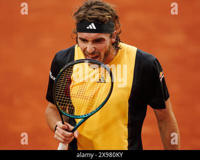 Roland Garros, 29 mai 2024 : Stefanos Tsitsipas (GRE) lors de l'Open de France 2024. Corleve/Mark Peterson Banque D'Images