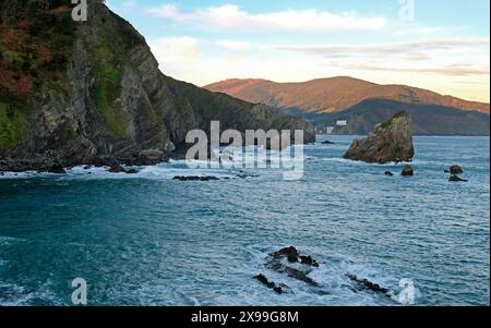 Sentier vide sur le Camino del Norte dans le nord de l'Espagne Banque D'Images