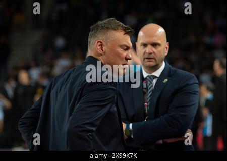 ANKARA / TURQUIE, 15 avril 2024 : match de Super League de basket-ball turque 2023-24, Fenerbahce Beko vs Turk Telekom. Banque D'Images