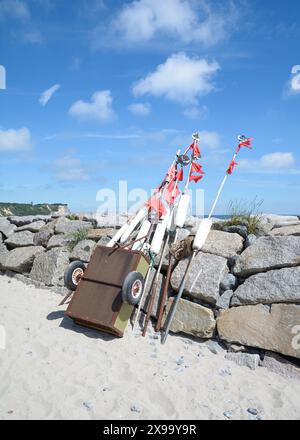 Dans le village de pêcheurs de Vitt près du Cap Arkona, Ruegen, mer Baltique, Mecklenburg-Vorpommern, Allemagne Banque D'Images