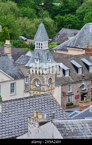 The Clocktower à Hay-on-Wye, Powys, pays de Galles Banque D'Images