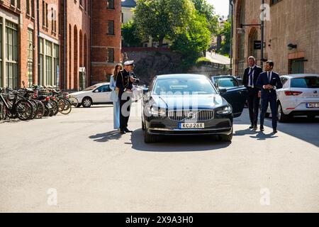 Stockholm, Lauch nouveau jeu, Suède, 05 30 2024, lancement d'un nouveau jeu éducatif de Mojang Studios. Princesse Sofia, Prince Carl Philip Banque D'Images