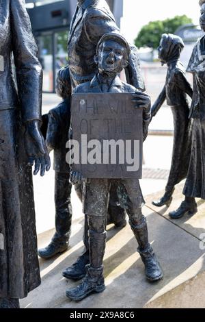 Mary Barbour dirigeante de la statue des grèves de loyer de Glasgow en 1915, Govan, Glasgow, Écosse, Royaume-Uni Banque D'Images