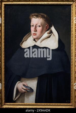 Portrait de Fray Alonso de Santo Tomás, 1648-1649, Juan Bautista Maíno, (Pastrana, 1581 - Madrid, 1649), Musée National d'Art Catalan, Museu Nacional d'Art de Catalunya, MNAC, Barcelone, Espagne, Europe. Banque D'Images