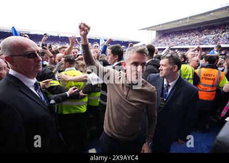 Photo du dossier datée du 23/05/24 du gérant d’Ipswich Kieran McKenna, qui a signé un nouveau contrat de quatre ans à Portman Road. Date d'émission : jeudi 30 mai 2024. Banque D'Images