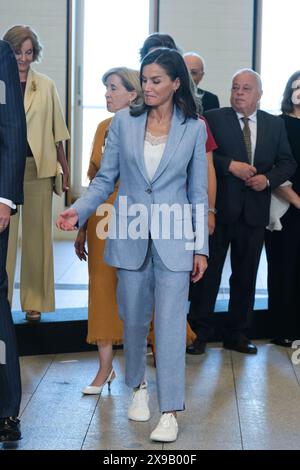 Madrid, Espagne. 30 mai 2024. La reine Letizia d'Espagne assiste à une réunion avec le patronage de la Galerie des collections royales le 30 mai 2024 à Madrid, Espagne. Crédit : Sipa USA/Alamy Live News Banque D'Images