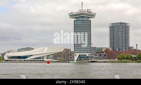 Amsterdam, pays-Bas - 18 mai 2018 : Museum Adam Tower Voici les monuments de la Hollande au jour du printemps nuageux. Banque D'Images