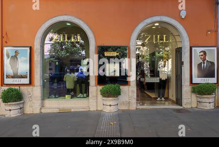 Rome : Zilli Boutique, sur la via Veneto, zone commerçante Banque D'Images