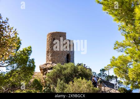 Torre del Verger, également Torre de ses Ànimes près de Banyalbufar, Majorque, Îles Baléares, Espagne Banque D'Images