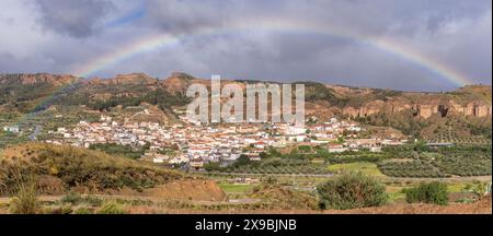 Beas de Guadix, Géoparc de Grenade, province de Grenade, Andalousie, Espagne Banque D'Images