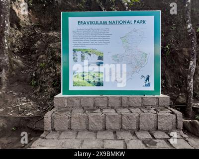 Collines de Kannan Devan, Kerala, inde - 18 mai 2024 : Parc national d'Eravikulam situé dans les collines de Kannan Devan. Il est situé dans le Devikulam Taluk de Banque D'Images