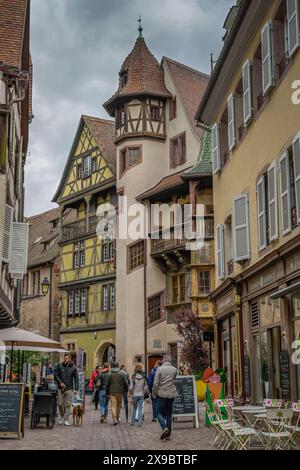 Altbauten, Maison Pfister, Rue des marchands, Altstadt, Colmar, Elsass, Frankreich *** bâtiments anciens, Maison Pfister, Rue des marchands, vieille ville, Colmar, Alsace, France Banque D'Images