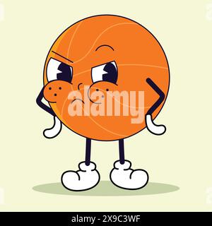 Un dessin d'art pixel d'un personnage de basket-ball avec bras et jambes vecteur Illustration de Vecteur