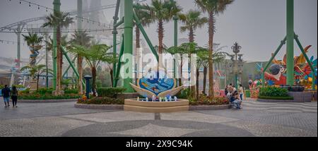 Parc à thème extérieur Genting Sky Worlds à Genting Highlands, Pahang, Malaisie montrant la région de Rio Banque D'Images