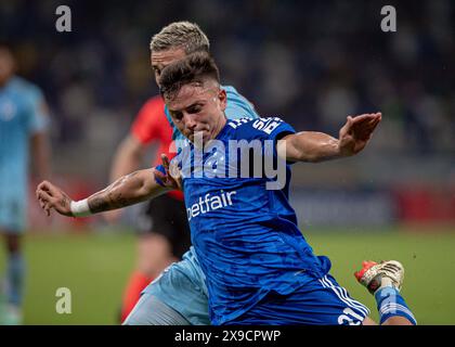 Belo Horizonte, Brésil. 30 mai 2024. Alvaro Barreal de Cruzeiro, lors du match entre Cruzeiro et Universidad Catolica (CHI) pour la sixième manche du groupe B de la Copa Sudamericana 2024, au stade Mineirao, à Belo Horizonte, Brésil, le 30 mai. Photo : Gledston Tavares/DiaEsportivo/Alamy Live News crédit : DiaEsportivo/Alamy Live News Banque D'Images