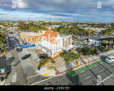 Bâtiment danois de brasserie de maison en bois à Carlsbad en Californie Banque D'Images