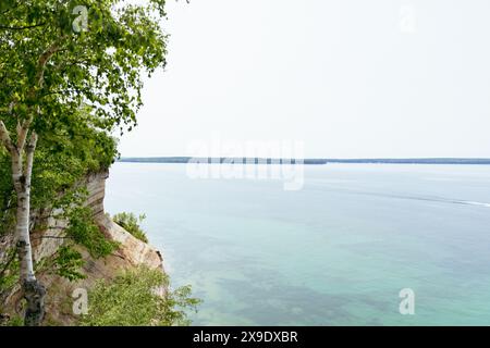 Pictured Rocks National Lakeshore dans Michigan Lake Superior Banque D'Images