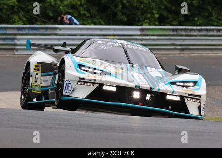 Max Hofer (Perchtholdshof/AUT) / Christian Gebhardt (Aichtal/DEU) / Fabian Vettel (Francfort/DEU) / Ben Doerr (Butzbach/DEU), #55, KTM X-Bow GT2, Team : Doerr Motorsport (DEU), Motorsport, ADAC Ravenol 24H Rennen Nuerburgring, Nuerburg, 30.05.2024 - 02.06.2024, Donnerstag 30.05.2024 Foto : Augerstag/Presseto : Efost Banque D'Images