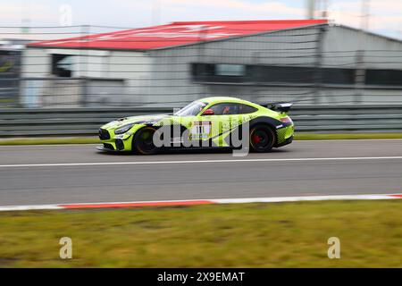 Tim Neuser (Netphen/GER) / David Schumacher (Hallwang/AUT) / David Thilenius (la Quinta/USA) / Moritz Wiskirchen (Euskirchen/GER), #111, Mercedes-AMG GT4, Team : Schnitzelalm Racing (DEU), Motorsport, ADAC Ravenol 24H Rennen Nuerburgring, Nuerburg, Nuerburg, 30.05.2024 - 02.06.2024, Donnerstag 30.05.2024 Fosestag/Presseto Banque D'Images