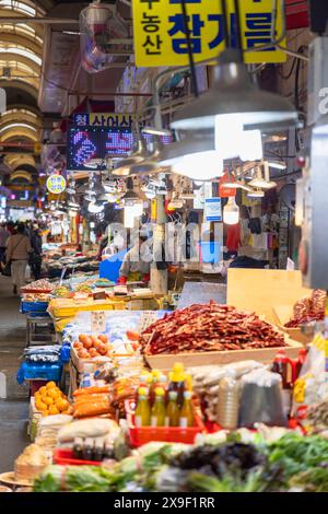 Bujeon Market, Seomyeon, Busan, Corée du Sud Banque D'Images