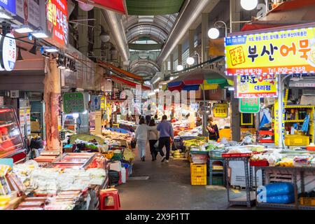 Bujeon Market, Seomyeon, Busan, Corée du Sud Banque D'Images