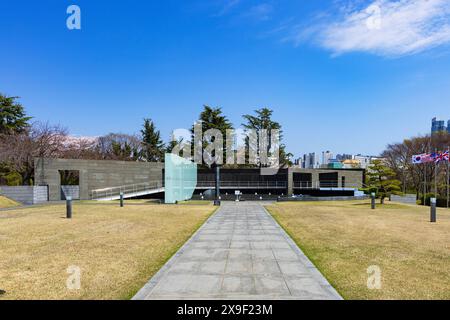 Cimetière commémoratif des Nations Unies, Busan, Corée du Sud Banque D'Images