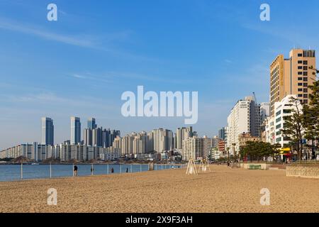 Plage de Gwangalli, Busan, Corée du Sud Banque D'Images