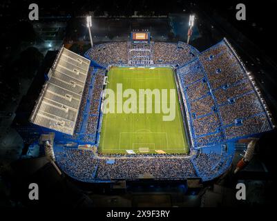 Buenos Aires, Argentine, 25 février 2023 : photo aérienne du José Amalfitani Stadium Club, Vélez Sarfield. (Le fortin) Banque D'Images