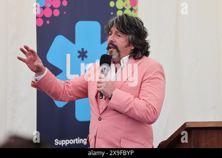 Laurence Llewelyn Bowen - clic a organisé une journée spéciale de réseautage d'affaires et de polo. Les clients ont apprécié l'hospitalité haut de gamme et le polo plein d'action au beau Banque D'Images