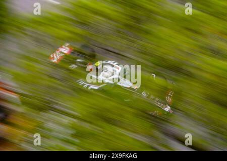 Montecarlo, Monaco. 24 mai 2024. Nico Hulkemberg, Allemand, pilote la MoneyGram Haas F1 Team VF-24 Ferrari (27), lors du GP Monaco, formule 1, sur le circuit de Monaco. Crédit : Alessio Morgese / Emage / Alamy Live news Banque D'Images