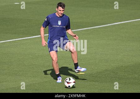 31 mai 2024, Federal Tecnichal Center, Coverciano, Italie ; Euro 2024 Football; Andrea Cambiaso d'Italie Banque D'Images