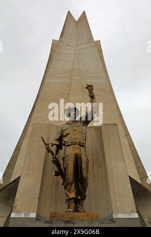 Détail du Mémorial des Martyrs à =Alger Banque D'Images