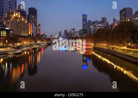 Melbourne CBD à Victoria, Australie. Banque D'Images