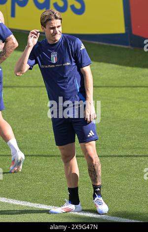 Centre technique fédéral, Coverciano, Italie. 31 mai 2024. Camp d'entraînement de football italien avant les amitiés contre la Bosnie et la Turquie, Florence, Italie ; Nicol&#xf2 ; Fagioli of Italy crédit : action plus Sports/Alamy Live News Banque D'Images