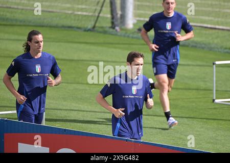 Centre technique fédéral, Coverciano, Italie. 31 mai 2024. Camp d'entraînement de football italien avant les amitiés contre la Bosnie et la Turquie, Florence, Italie ; Federico Chiesa d'Italie crédit : action plus Sports/Alamy Live News Banque D'Images